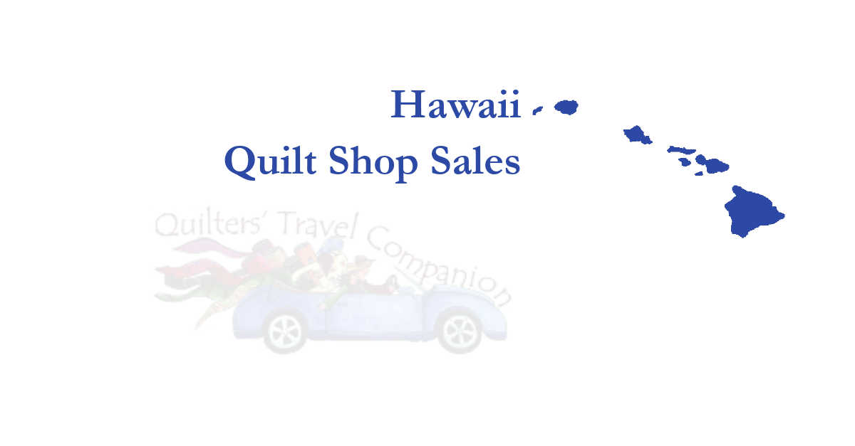 quilt shop sales of hawaii
