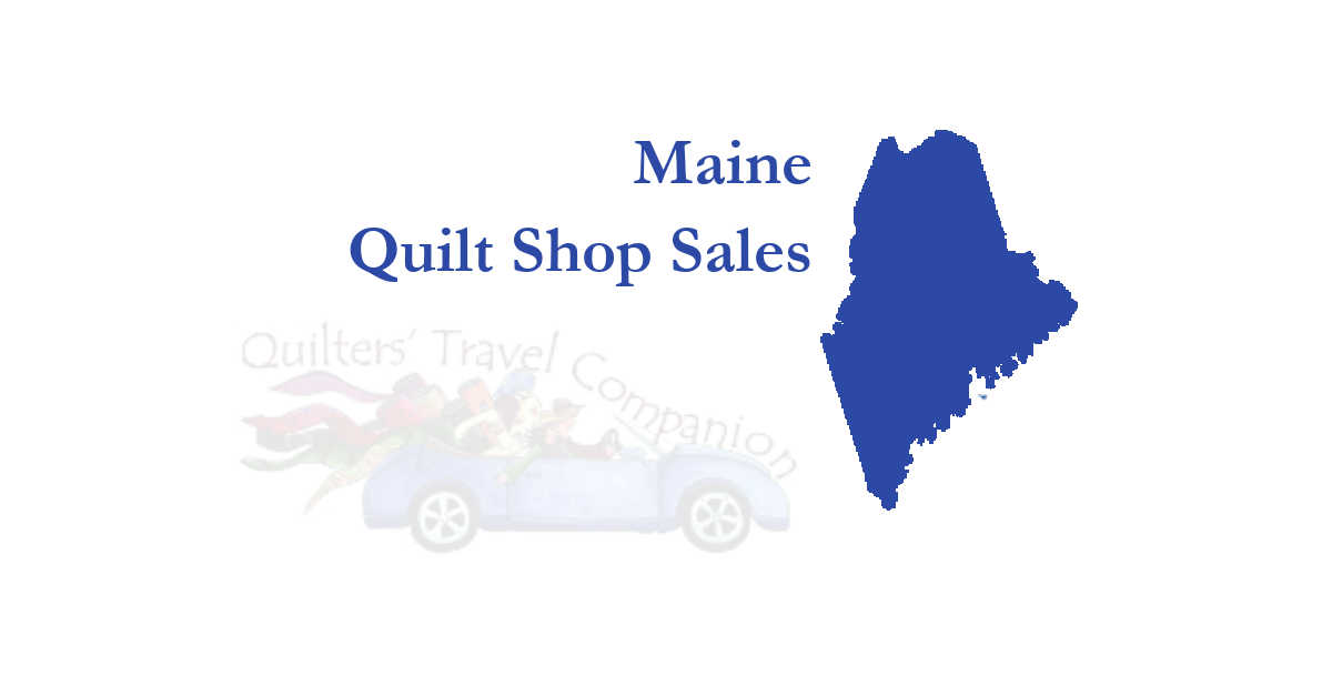 quilt shop sales of maine