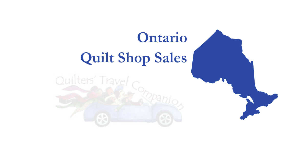 quilt shop sales of ontario