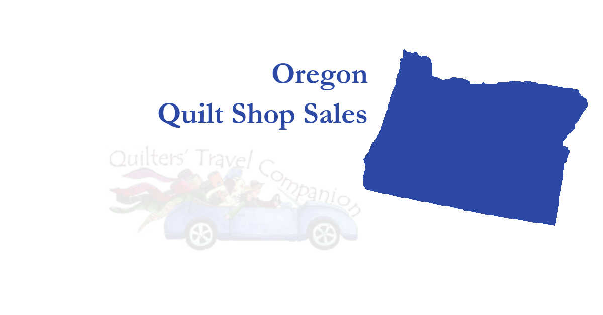quilt shop sales of oregon